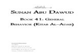 Sunan Abu Dawud - Book 41 - General Behavior (Kitab Al-Adab)