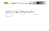 Georgia Filed NTIA - BTOP Recommendations
