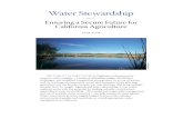 Water Stewardship - Ensuring a Secure Future for California Agriculture