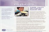 Pro Life Campaign Ireland Newsletter - Birthright Summer 2005