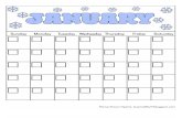 Monthly Blank Calendar (Color)