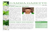 Gamma Gazette, Winter 2009 issue