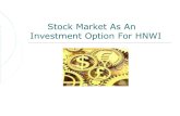 Stock Market as an option for HNWI(ppt)