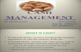 Cash Management Varun 10808154 Project On