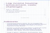 08 Low Income Housing -- Achievement, Costs, Challenges - Dr. Toby C. Monsod