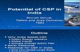 Mr Shirish Garud Potential of CSP in India