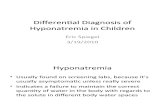 Hyponatremia in Children 03.19.2010