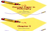 Concept Paper in Philosophy