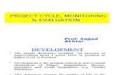Sajjad Akhtar Project CYCLE, Monitoring & Evaluation