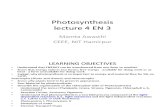 4 Lecture 4 EN3 Photosynthesis