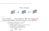 PL/SQL - Oracle's Procedural Language Extension to SQL