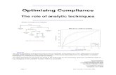 sing Compliance - Role of Analytic Techniques