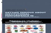 Getting Serious about Institutional Performance in Student Rentention