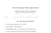 Knowledge Management 4-10-02