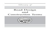 Road design and construction terms