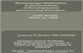 Psychotropic Medication in the Treatment of Developmental and Learning Disorders