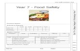Year 7 Unit 1 Safety Booklet