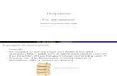 Interpolation ( cours  math 4 "usthb" )
