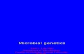 Lecture 6 - Microbial Genetics