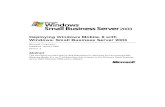 Deploying Windows Mobile® 6 with Windows® Small Business Server 2003