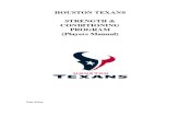 Houston Texans Lifting and Conditioning Program