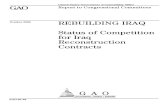 GAO-07-40: Rebuilding Iraq: Status of Competition for Iraq Reconstruction Contracts