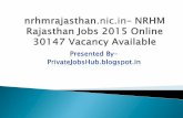 nrhmrajasthan.nic.in– NRHM Rajasthan Jobs 2015 Online 30147 Vacancy Available