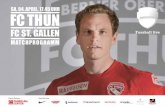 Matchprogramm Thun-St. Gallen, 04.04.2015