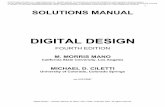 Solutions digital logic design moris mano 4th edition