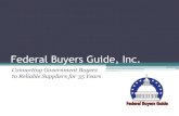 Federal Buyers Guide: Our Products