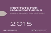 IfM people, projects and activities 2015