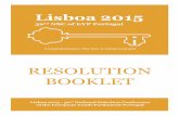 Resolution Booklet - Lisboa 2015 - 32nd National Selection Conference of EYP Portugal