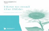 Foundations Unit 7 | How To Read The Bible