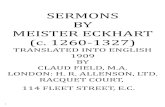 Sermons by meister eckhart