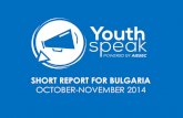 Youthspeak report Bulgaria 2014