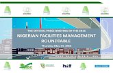 Photos from the Official Press Briefing of the 2015 Nigerian Facilities Management Roundtable