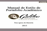 Manual de Estilo de Portafolio Académico 2015