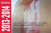Student Affairs and Enrollment Services Annual Report Executive Summary