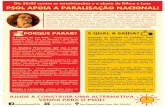 Panfleto Paralisação Nacional 29 de maio de 2015