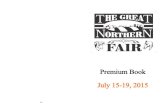 2015 Great Northern Fair Premium Book