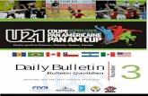 Bulletin No 3 U21 Pan Am Cup, Gatineau- Canada