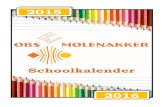 Schoolkalender OBS Molenakker '15 - '16