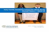Holy Family Academy Corporate Work Study 2014-15 Annual Report