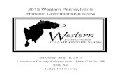 2015 Western Pennsylvania Holstein Championship Show