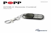 Z wave popp 4 button remote control keyfob c manual