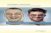 Immediate restoration for potentially edentulous jaws and single-tooth gaps