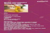 Recipes with Pineapple