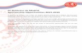 Futbol Club Británico de Madrid Sponsorship Information 2015 2016