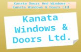 Windows And Doors Kanata - Kanata Windows & Doors Ltd.(613) 415-4515