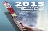 Programa de fiestas Obanos 2015